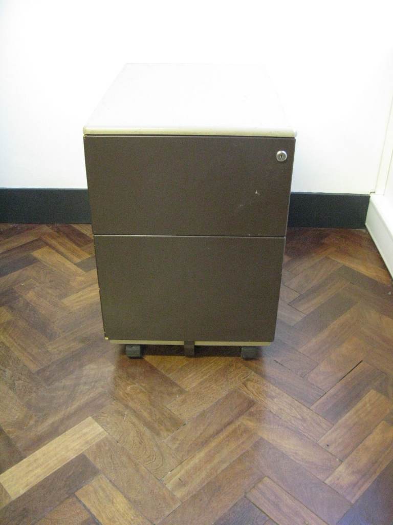 Vintage Pedestal or Filing Cabinet . Key provided