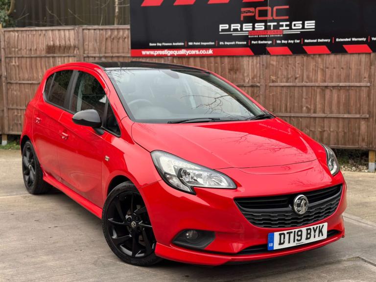 2019 Vauxhall Corsa 1.4 Corsa SRI VX-Line Nav Black 5dr Hatchback Petrol Manual