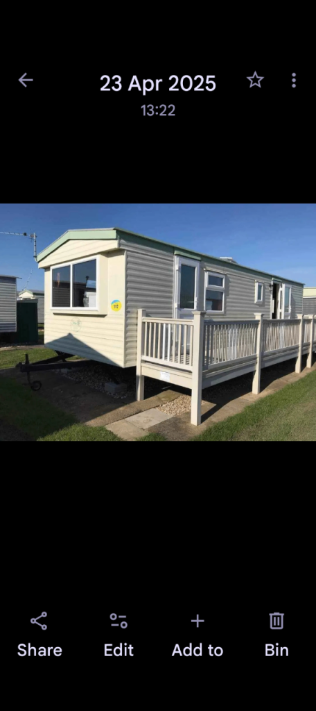 Caravan on sea lands ingoldmels 