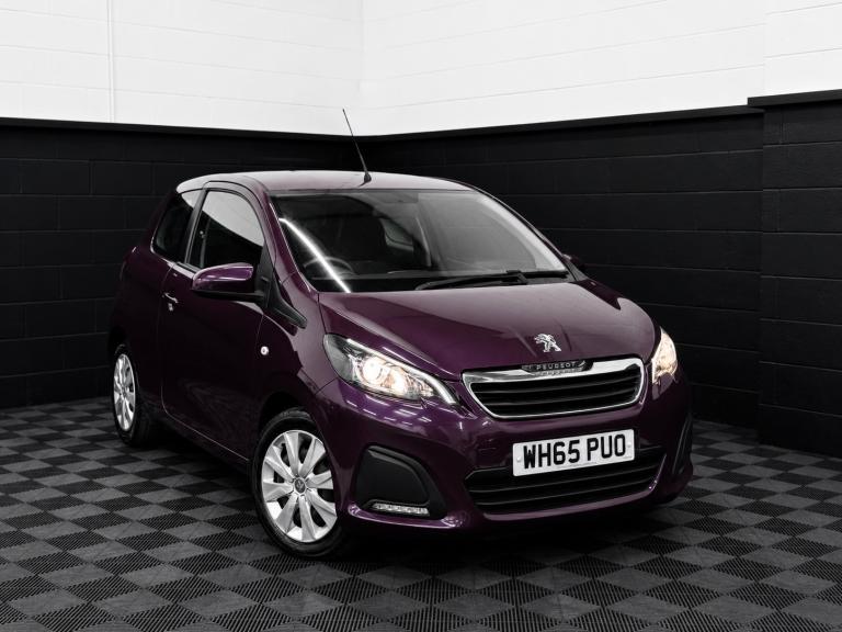 2016 65 PEUGEOT 108 ACTIVE 1.0 PETROL 3 DOOR HATCHBACK PURPLE EURO 6