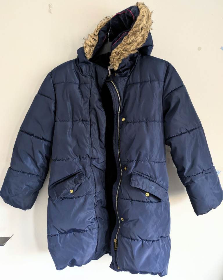 JOHN LEWIS Girls Navy blue Winter Jacket - Age 10 years