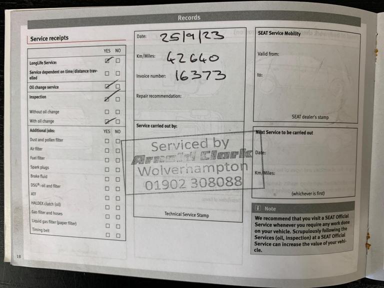 2018 SEAT Ibiza 1.5 TSI Evo 150 FR 5dr HATCHBACK PETROL Manual