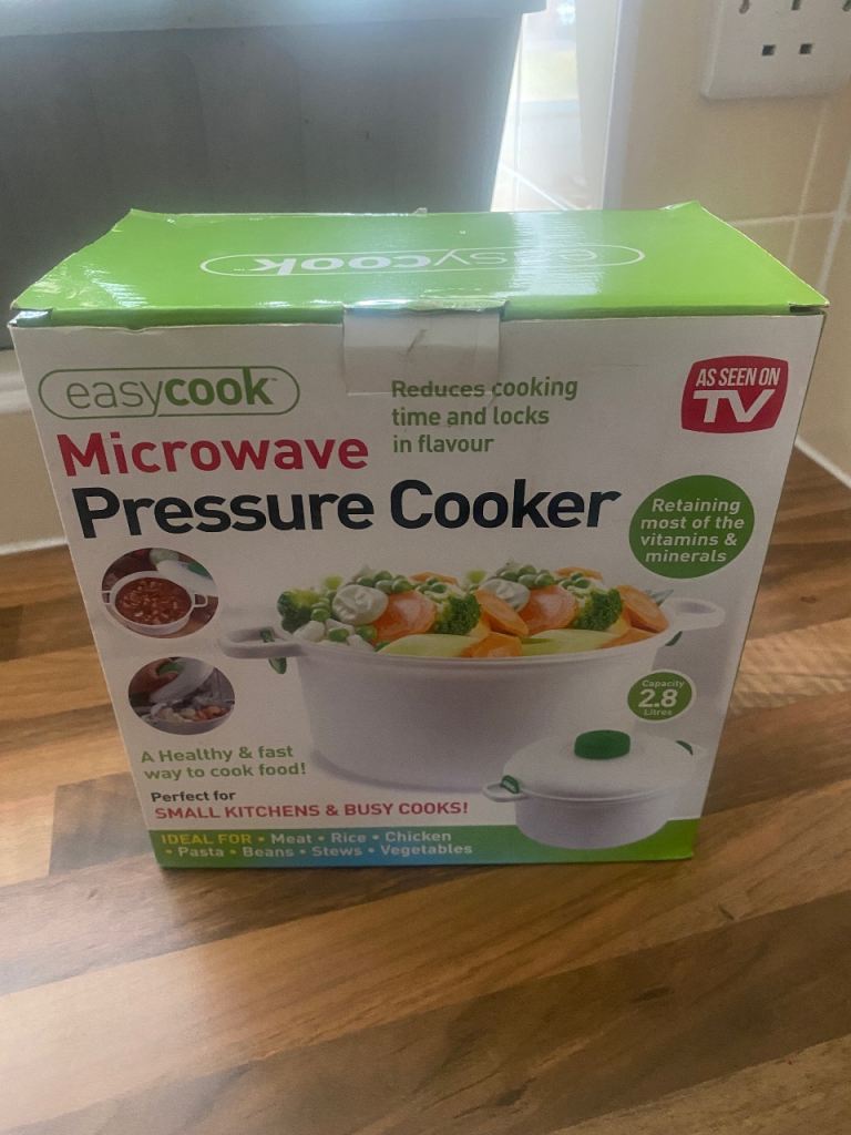 Microwave pressure cooker . 