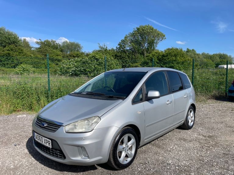 FORD  C-MAX 1.6 ZETEC 60 REG MPV SILVER 11 SERVICE STAMPS MOT NOVEMBER 26TH LOW INSURANCE 40+MPG