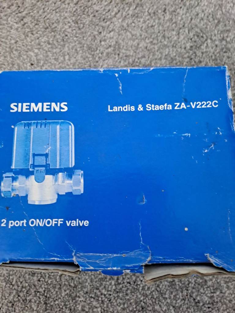 Siemens Landis & Staefa 2 Port ON/OFF Valve New