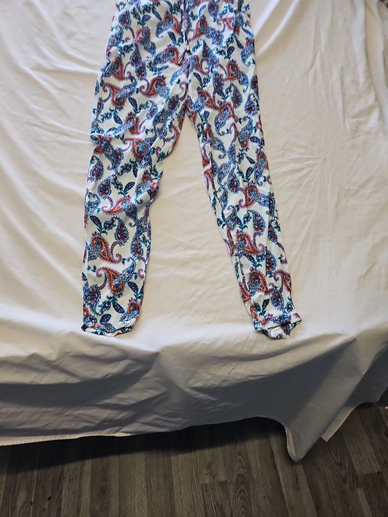 Primark Women's Paisley Print Lightweight Joggers - UK 6 DD971