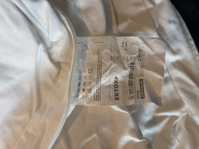 Ikea Ektorp sofa cover - 2 seater white