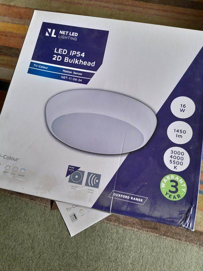 LED IP54 2D Bulkhead lights x 4