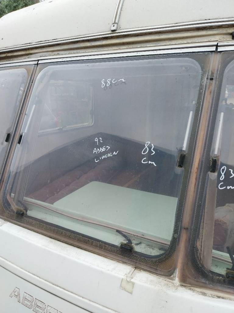Abbey Lincoln caravan front centre window 