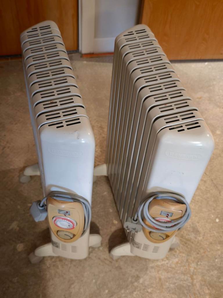 Delonghi Stretto Oil Filled Radiators - Good Condition