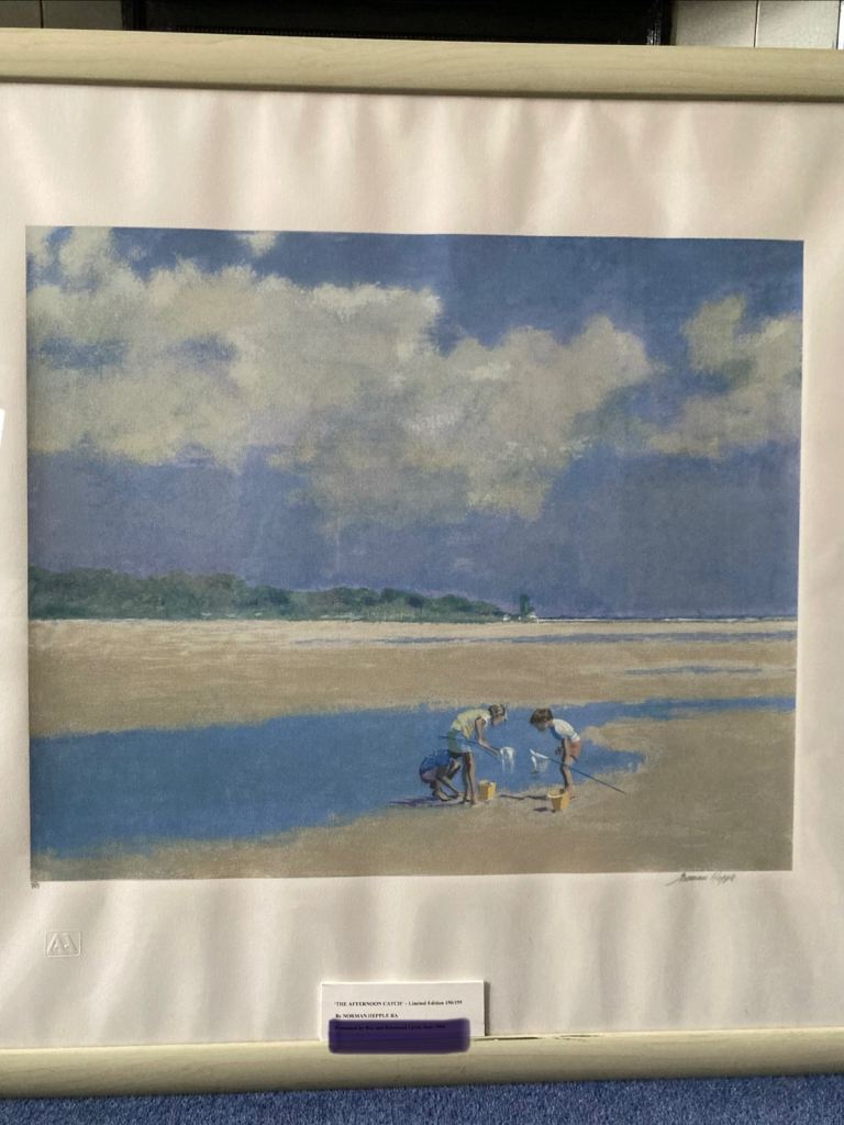 Norman Hepple Print, The afternoon catch
