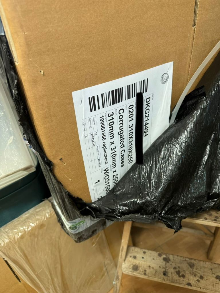 16 x Corrugated Double-Walled Cardboard Boxes - 310mm x 310mm x 250mm