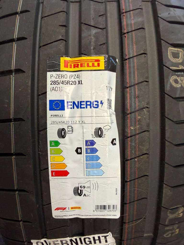 2x Pirelli P Zero (PZ4) 285/45 R20 Y (112) BRAND NEW !!!