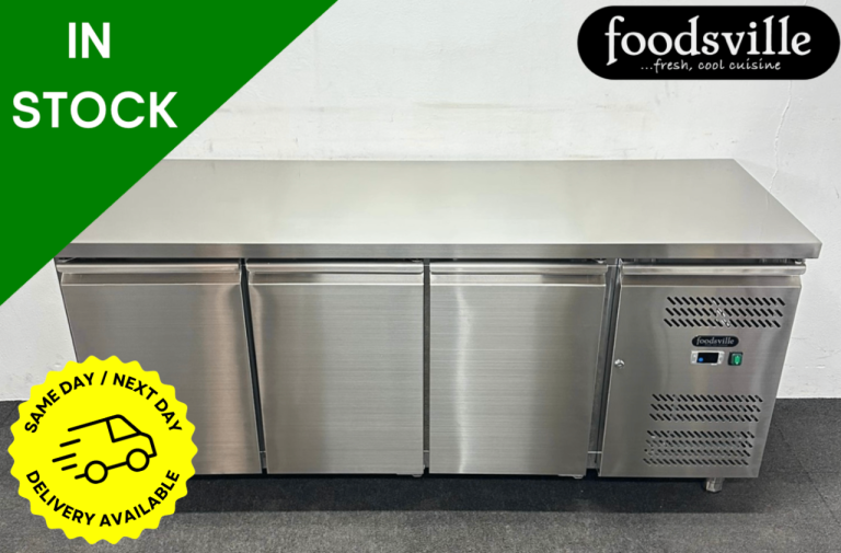 PROFIT NOW, BUY LATER! - NEW Foodsville 1795mm 3 Door Worktop Counter Fridge