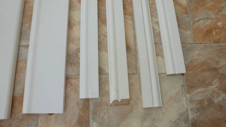 UNUSED TORUS ARCHITRAVE PRIMED MDF 18mm THICK 56mm HIGH VARIOUS LENGTHS