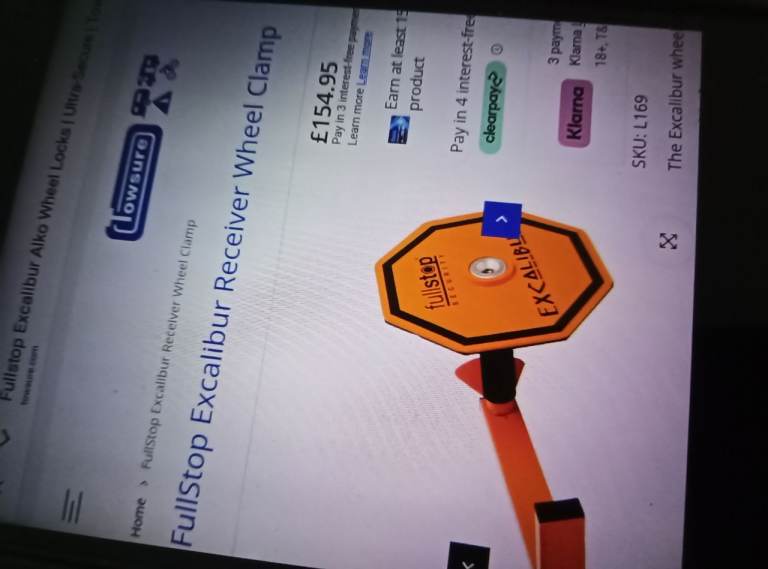 EXCALIBUR WHEEL CLAMP 