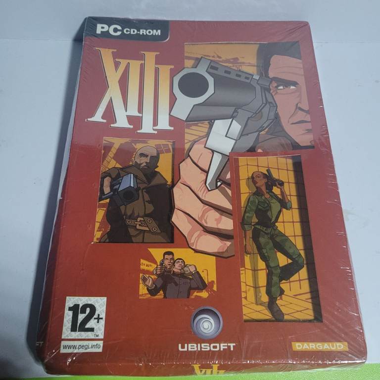 XIII PC CD-ROM Game - Ubisoft, 4 Disc Videogame, 2003. Complete, 12+ Nes Sealed  b2