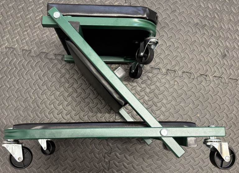Parkside 2 in 1 Foldable Workshop Crawler/Creeper Board and Stool (150kg Load)