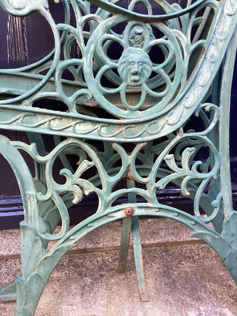 VINTAGE CAST BENCH ENDS 