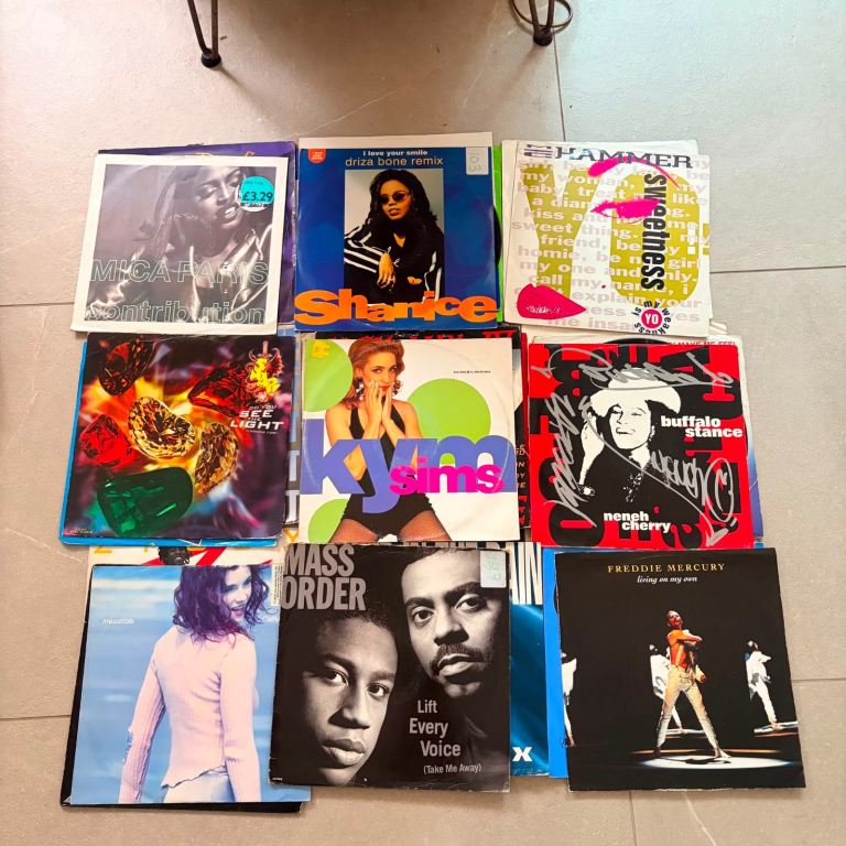 Huge lot of vinyl records 12” singles 