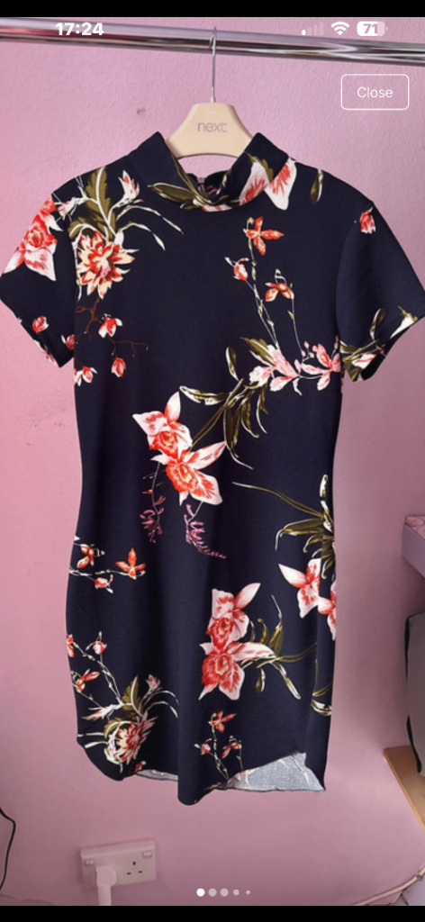 AX Paris Floral Short Sleeve Dress - Size 10