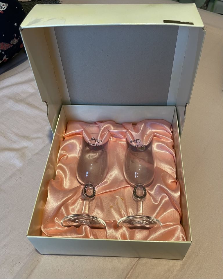 Beautiful Wedding/Anniversary Flutes