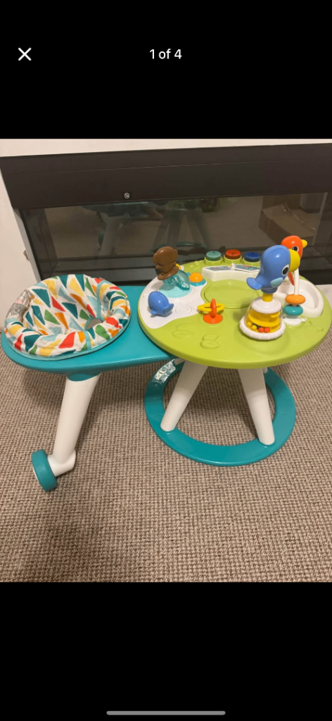 image for Baby bright stars around we go walker and table