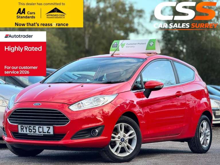 2016 Ford Fiesta 1.25 Zetec Euro 6 3dr Hatchback Petrol Manual