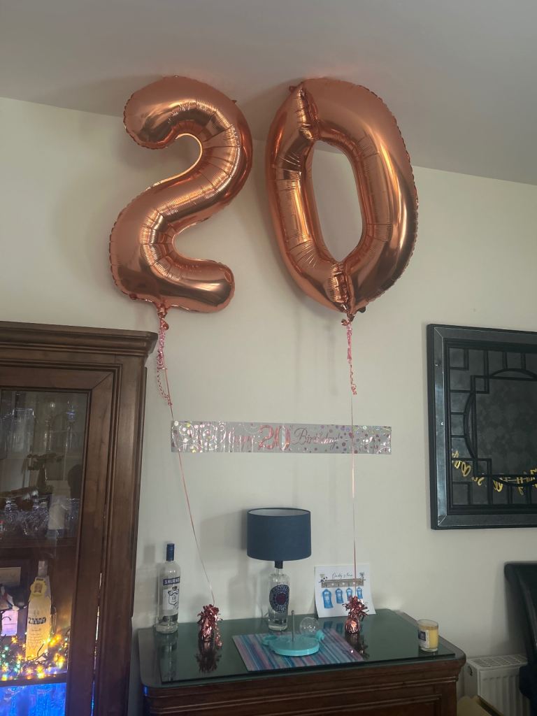 20th Birthday Balloons