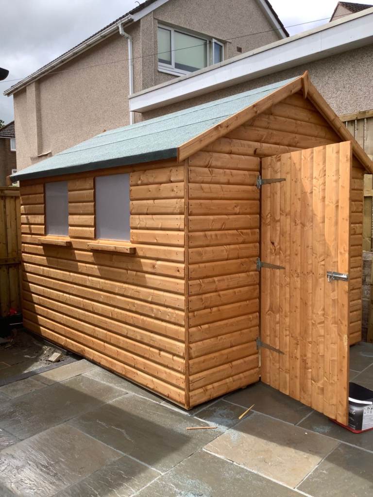 10x8 Apex 20mm Log effect SUPPLIED & FITTED 