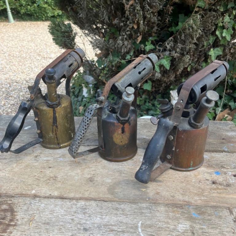 3 Vintage Paraffin Blow Torches   