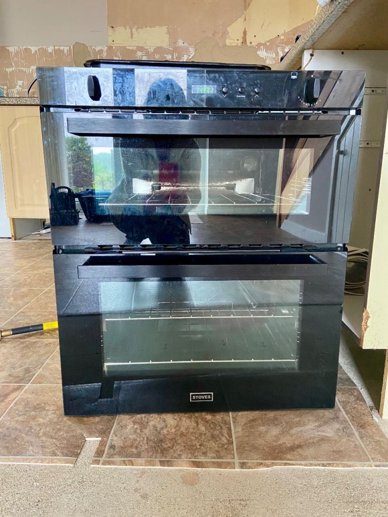 Stoves Black Double Gas Oven and Gas Hob – Good Condition