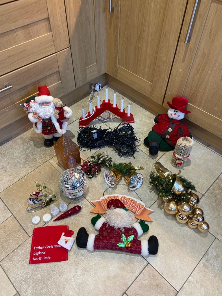 Large Bag Of Christmas Decorations - (See Description & All Photos For Details) 