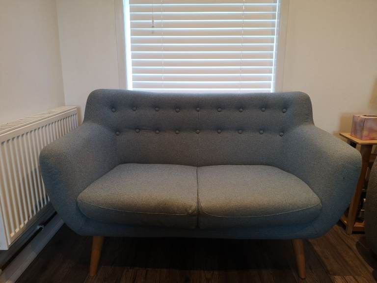 Retro style two seater sofa