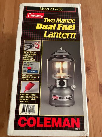 Camping New Coleman Dual Fuel Two Mantle Lantern 285-700 | in