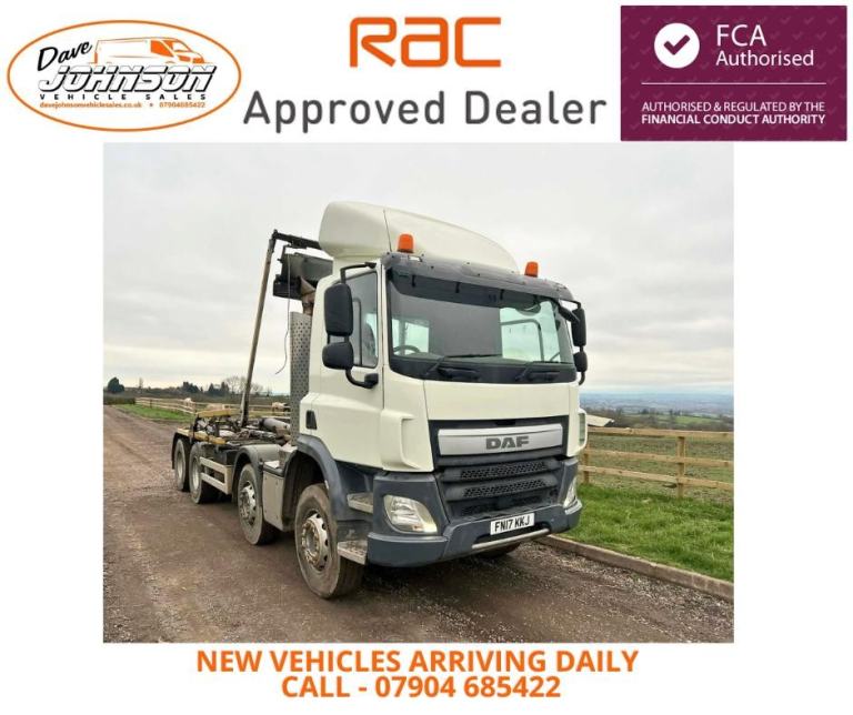 Daf CF 440 skip lorry hook loader