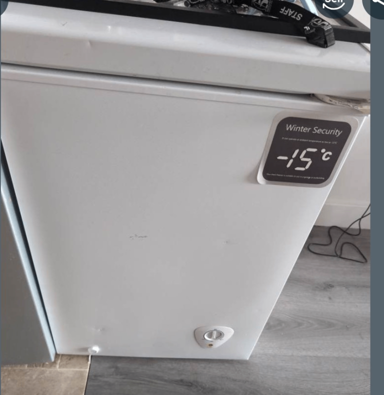 White box freezer 