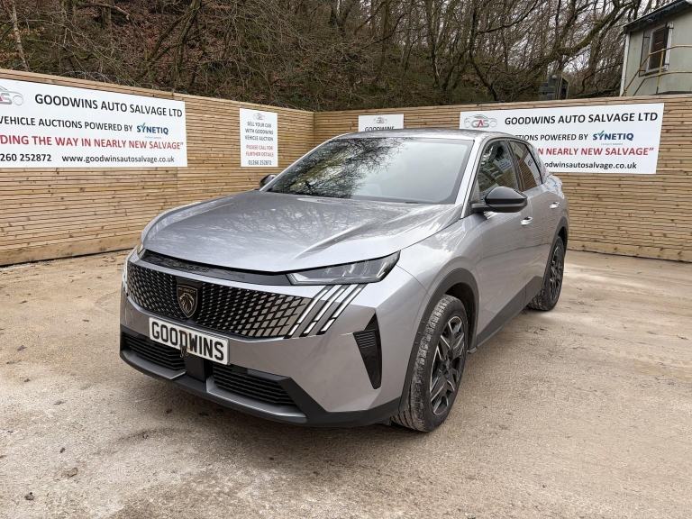 2025 PEUGEOT 3008 ALLURE 1.2T HYBRID AUTO DAMAGED REPAIRABLE SALVAGE