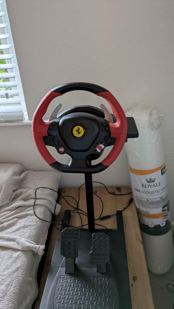 image for Xbox one and series thrustmaster race wheel and stand
