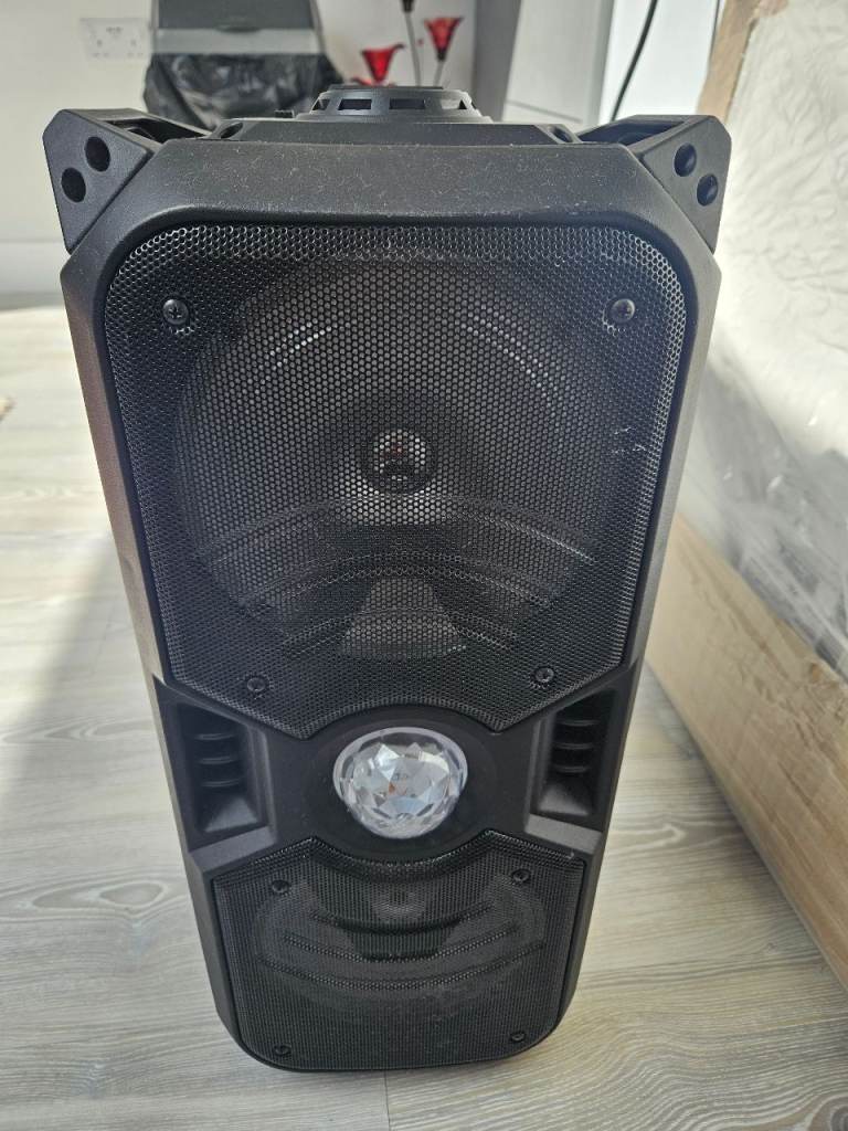 Portable Bluetooth Speaker with Disco Light – Good Condition