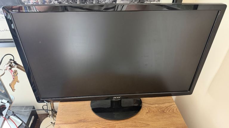 Acer S271HL LCD Monitor - Good Condition, Black