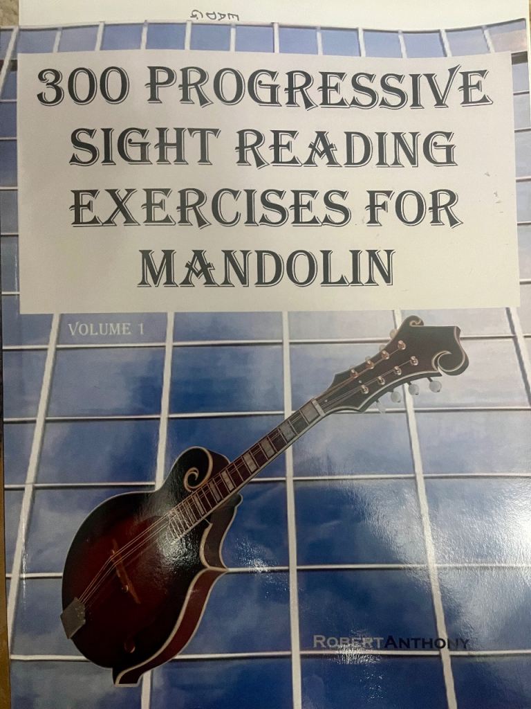 300 Progressive Sight Reading Exercises for Mandolin Volume 1 Book