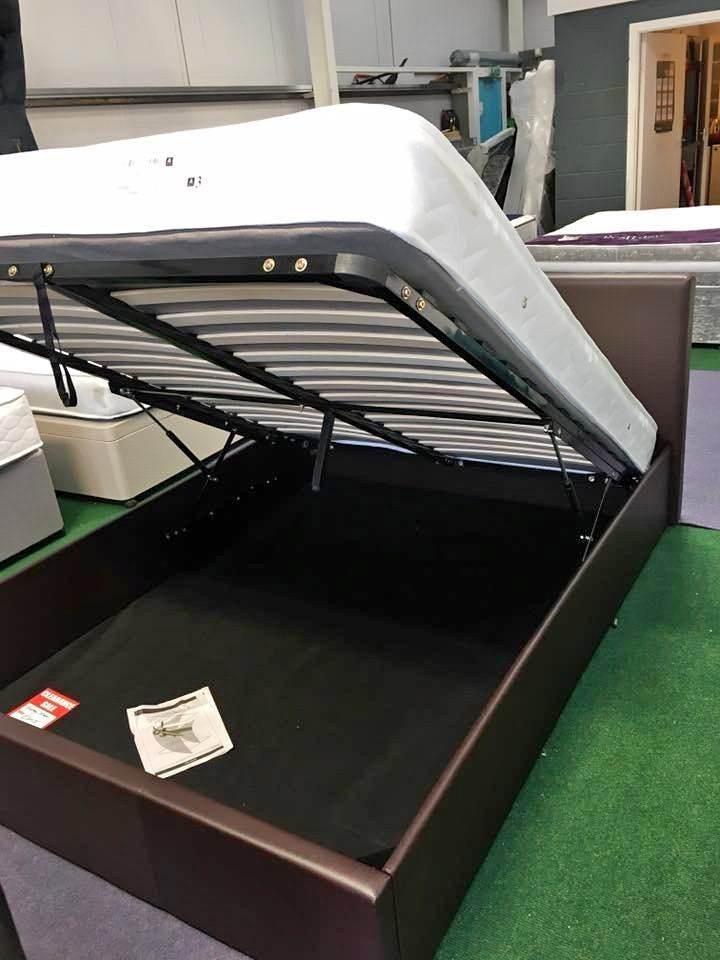 >>>>Brand New Small Double Leather Ottoman Storage Bed + Mattress >> 15% Off >> Cash On Delivery >>