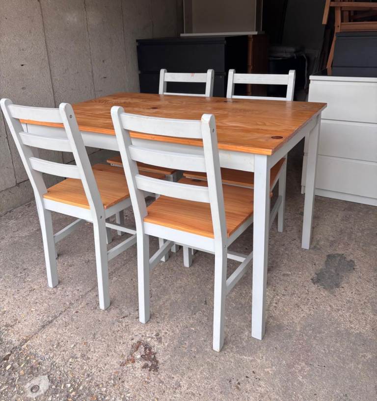 Dining table and chairs 