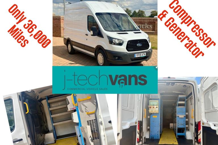 2019 Ford Transit 2.0 TDCi 130ps L2 H3 Mwb Van ***Gardner Denver Air & Power*** PANEL VAN Diesel ...