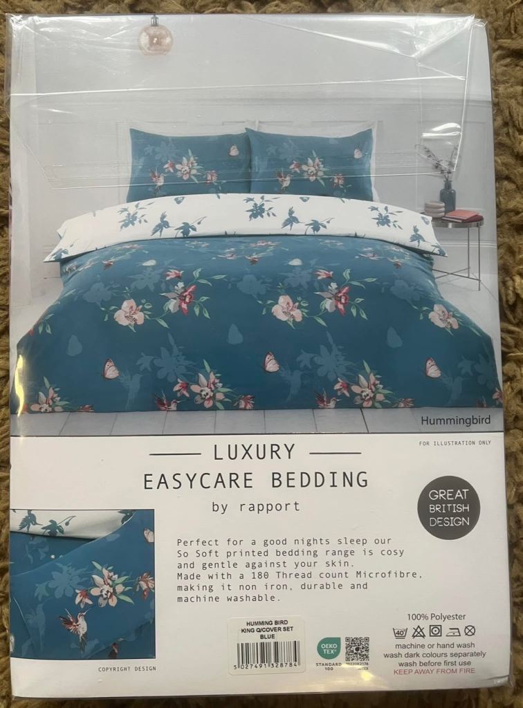 Hummingbird Duvet Set - King Size