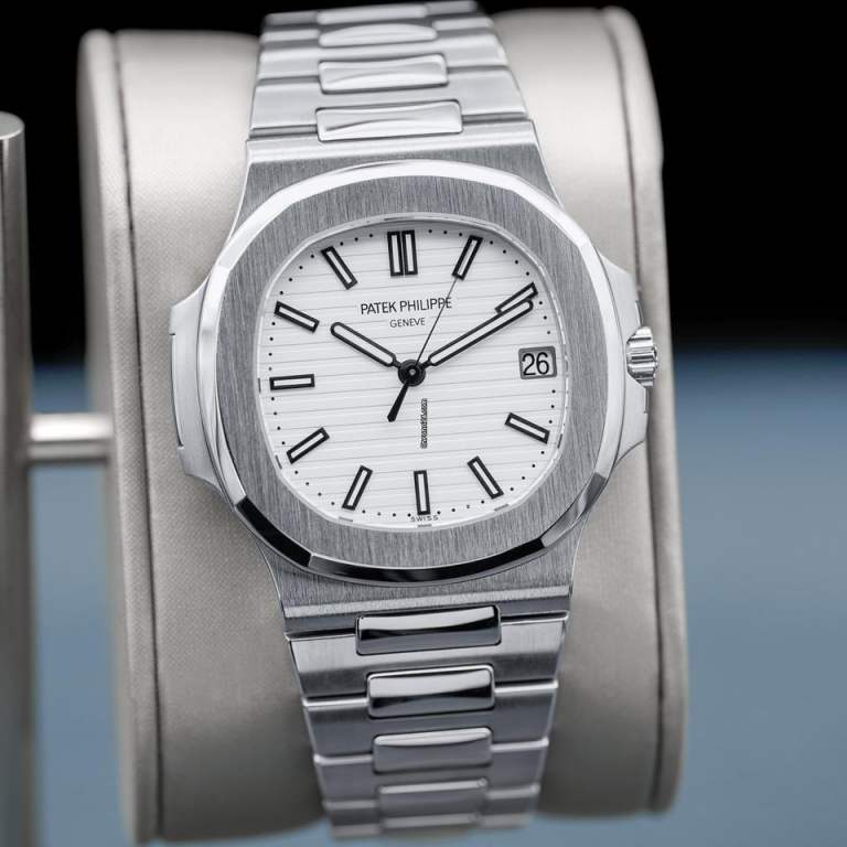 image for Men Nautilus White Piano Dial