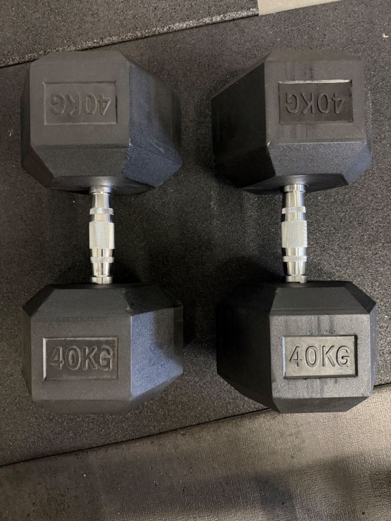 Hex Dumbbells 40kg Pair 