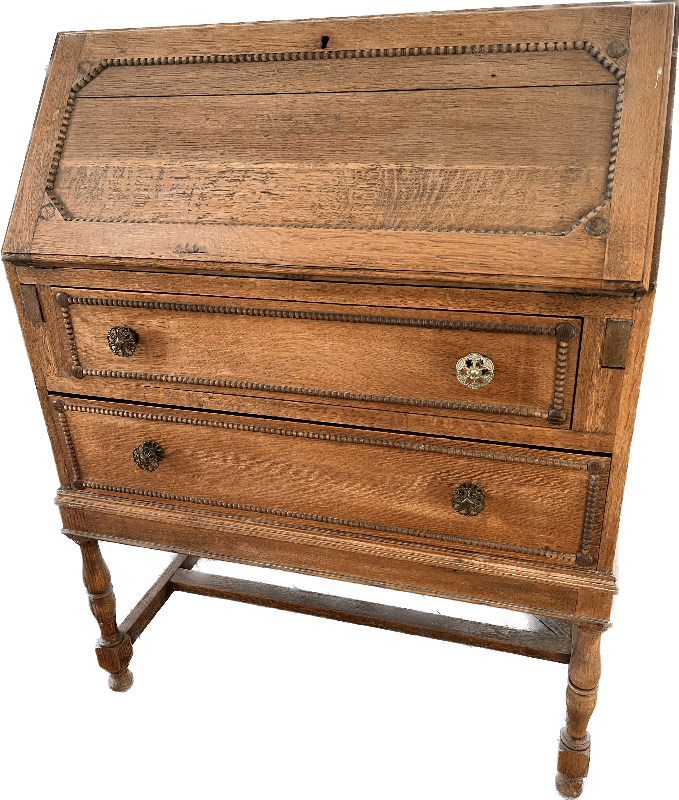 Antique oak bureau 