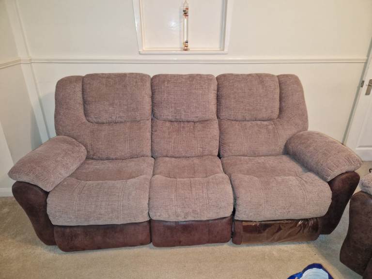 image for 3 seater sofa and rise and recline armchair 